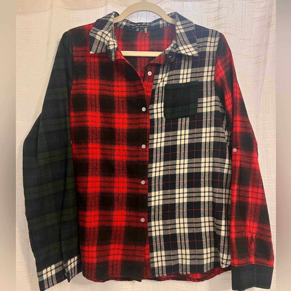 Tuckernuck | After Market Plaid Button-Down Shirt - Red, Navy, and White